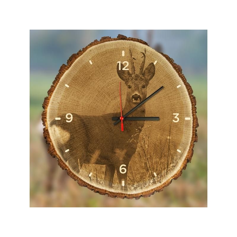 Poľovnícke nástenné hodiny - srnec